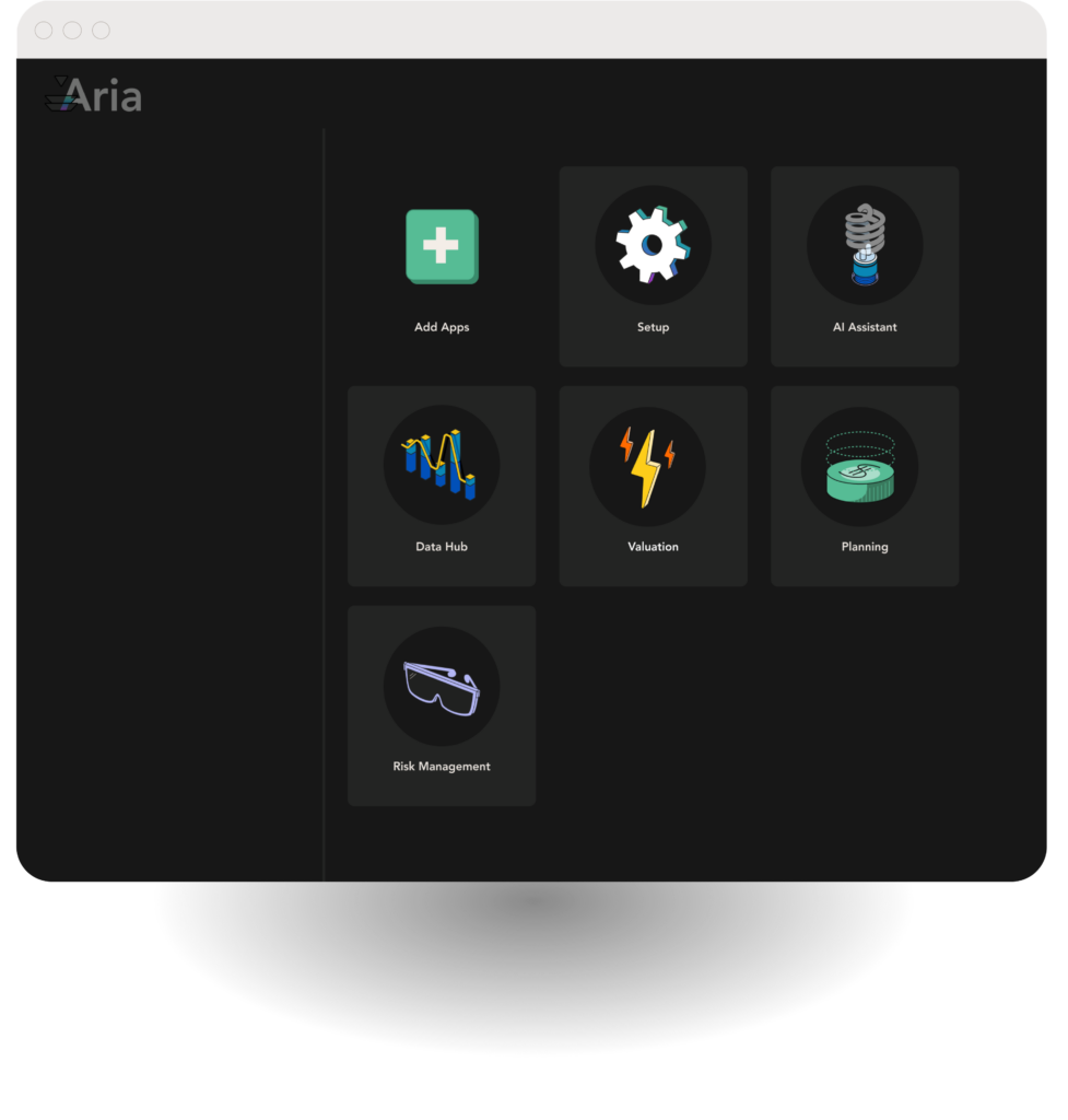 Homepage of Verse software platform, Aria
