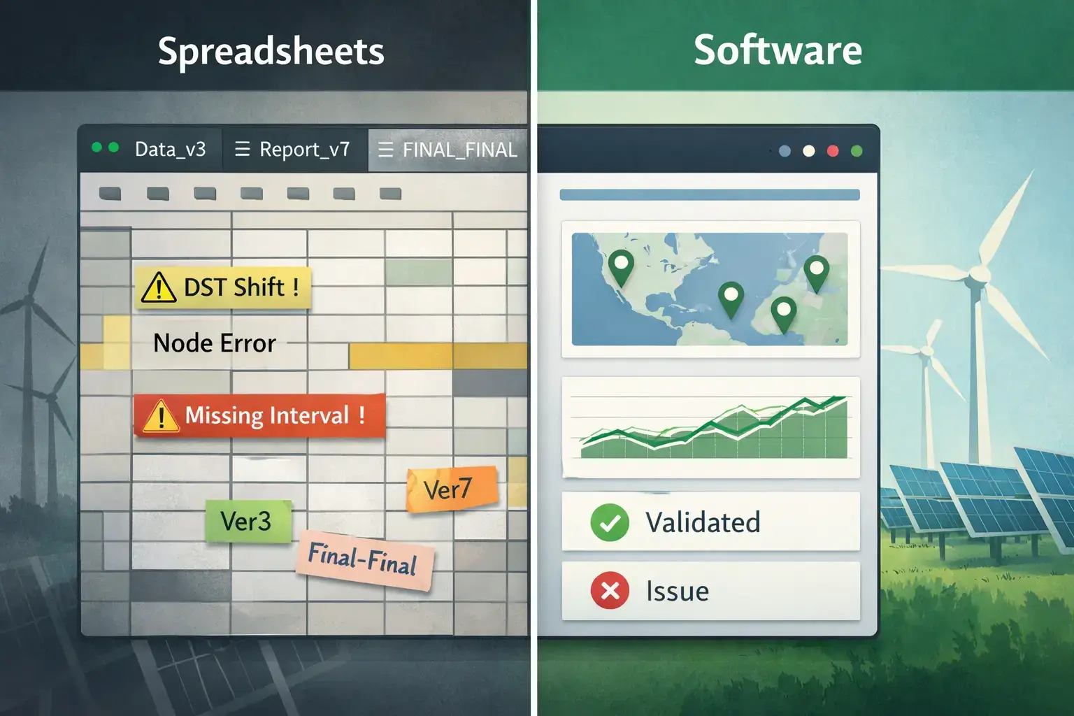 5 Reasons Renewable Energy Asset Management Software Beats Spreadsheets